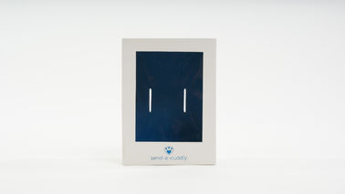 Boîte-cadeau ens ivoire de paquet plat de carton avec l'impression polychrome de fenêtre claire d'ANIMAL FAMILIER