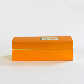 Boîte magnétique à vin rouge d'emballage de cadeau de bouteille de meilleur des prix de carton de papier couvercle simple rigide réglé d'aileron
