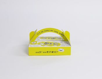 Conteneurs de nourriture rapides à emporter de carton mats/finissage UV avec la poignée