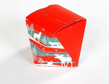 Impression polychrome de beaux d'aspect de paquet plat boîte-cadeau de Noël
