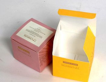 Boîte de empaquetage de papier réutilisée ene ivoire pour le cosmétique de maquillage