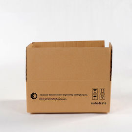 Les boîtes de rangement de carton de carton ondulé ont adapté le logo aux besoins du client 10kg porteur