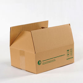 Les boîtes de rangement de carton de carton ondulé ont adapté le logo aux besoins du client 10kg porteur