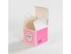 Emballage léger pliable rose de gâteau de boîtes en carton de catégorie comestible