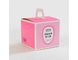 Emballage léger pliable rose de gâteau de boîtes en carton de catégorie comestible
