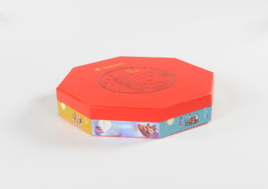Impression polychrome jaune rouge de boîte-cadeau rigides durables vigoureux de carton