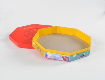 Impression polychrome jaune rouge de boîte-cadeau rigides durables vigoureux de carton